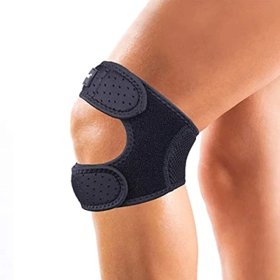 Image de Thx4COPPER Genouillère de compression double rotule pour soulager la douleur, support genouillères réglable course, récupération des blessures, les articulations et muscles SM