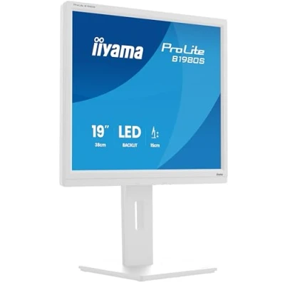 Image de iiyama ProLite B1980S W1 écran plat de PC 48,3 cm (19 ) 1280 x 1024 pixels SVGA LED Blanc Neuf