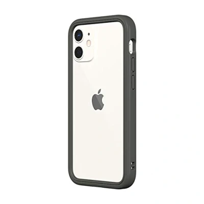 Image de RhinoShield Coque Bumper Compatible avec [iPhone 12 Mini] CrashGuard NX Protection Fine Personnalisable Absorption des Chocs [sans BPA] Graphite