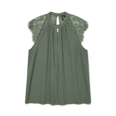 Image de Vero Moda Vmmilla SL TEE GA NOOS Blouse, Femme, Taille: XS, Laurel wreath
