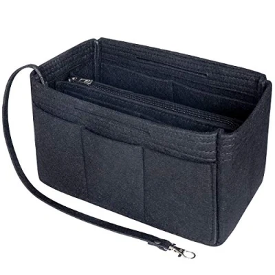 Image de Soyizom Insert de Rangement pour Sac à Main en Feutre, Garniture Organisateur dans Le Sac, fourre Tout Fit Speedy 25 40(Noir, X Large)