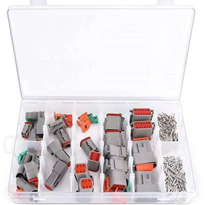 Image de Oikabio Prise de Connecteur Câble Électrique, 8 Jeux 2 3 4 6 12 pour Deutsch DT Kit Assortiment Connecteurs