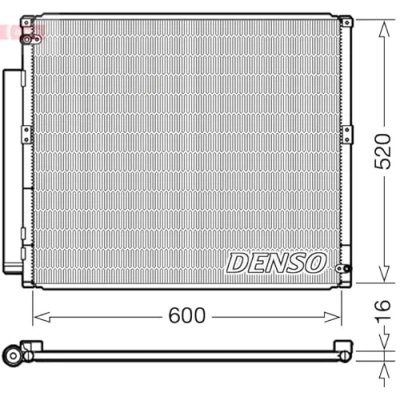 Image de DENSO DCN50051 Condenseur De Clim avec déshydrateur R 134a TOYOTA: Land Cruiser Prado 120, 90