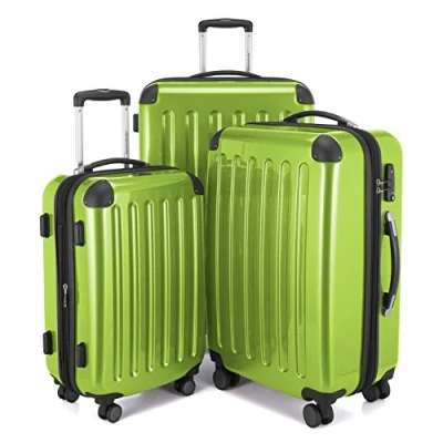 Image de HAUPTSTADTKOFFER Alex Ensemble de 3 Valises Rigides Vert pomme Brillant, TSA, (S, M &amp; L), 235 litres