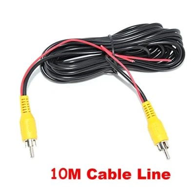 Image de Auto Wayfeng WF® 10 mètres Câble vidéo RCA pour stationnement de Voiture Vue arrière Caméra recul Connecter Le Moniteur déclenchement DVD 10M