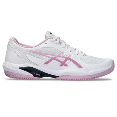 Image de Asics Solution Swift FF 2 CLAY Chaussures de tennis pour terrebattueerre battue, Femme, Taille: 42, White/ube Tissu / matière synthétique