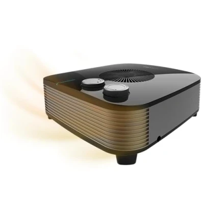 Image de Cecotec Chauffage d&#039;Appoint ReadyWarm 2050 Max Horizon Noir. 2000 W, 3 Modes de Fonctionnement (Froid/Chaud/Très chaud), Léger, Thermostat Réglable, Manuel, Silencieux, Sécurité d&#039;Arrêt Automatique