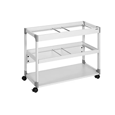 Image de Durable 379210 System File Desserte Mobile pour 200 Dossiers Suspendus Format Mixte sur 2 Niveaux + Tablette Basse Dimensions (L x H P) 89,7 71,5 43,2 cm Finition Gris