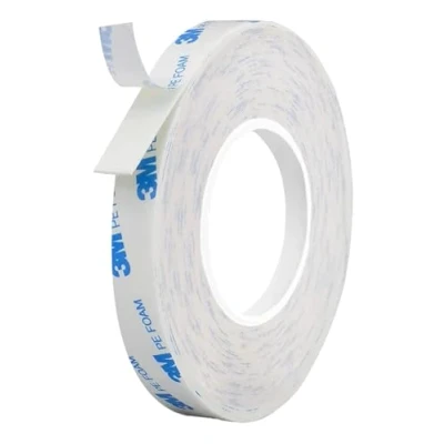 Image de Dpm tapes Ruban Adhésif Double Face 3M 1600T Pour Intérieur et Extérieur, Étanche, de Montage Objets Lourds, Mousse PE, Fixation d&#039;Objets, Applications Permanentes (9 mm x 3 m)