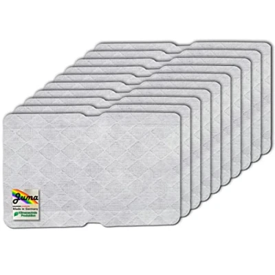 Image de Lot de 10 chiffons filtrants pour sèche linge Beko Grundig Blomberg Elektra Bregenz / Filtre à pompe chaleur Tapis filtrant condensation 240 x 150 1 mm peluches