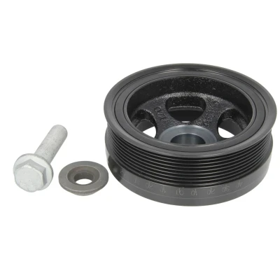 Image de SWAG 10 93 3653 Poulie Damper 8PK 152 7 avec raccord de tuyau, vis MERCEDES BENZ: Classe ML, R, GL