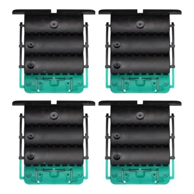 Image de Lot de 4 Attaches tablier rigide Clicksur H875F pour volet roulant Fixation volets roulants Verrou automatique 3 maillons Attache sécurité anti effraction clipsable