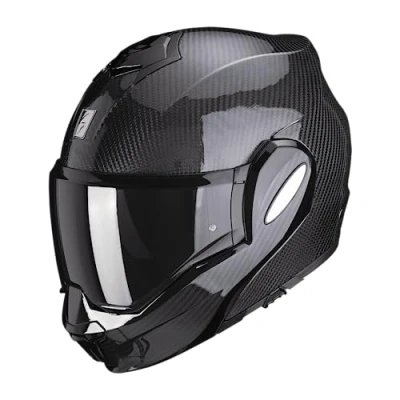Image de Casque moto modulable Scorpion Exo Tech Evo Carbon Solid ECE 22 06