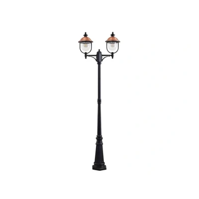 Image de Lindby luminaire d&#039;extérieur Clint, 225cm, 2 lampes, résistant à l&#039;eau de mer,