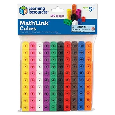 Image de Learning Resources Cubes Mathlink (jeu de 100)