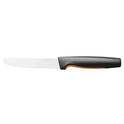 Image de Fiskars Couteau à Tomates, Functional Form, Longueur Totale : 23 cm, Acier Inoxydable Japonais/Plastique, 1057543