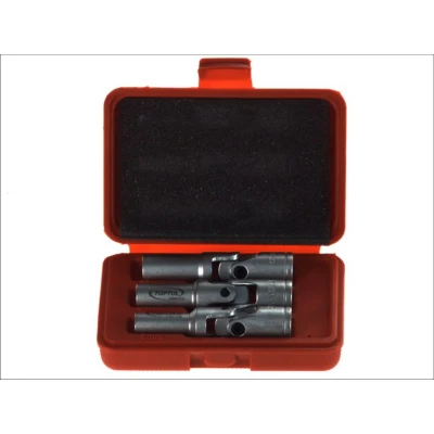 Image de Jeu d&#039;inserts de bougies d&#039;allumage TOPTUL 3/8 pouce 6 pans (8, 10, 12 mm) avec articulation