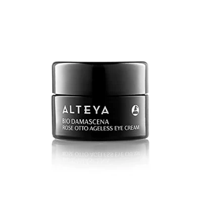Image de Alteya Organic Crème pour les yeux Rose Sans âge 15ml Certifié biologique par NaTrue Complexe revitalisant la peau Bio Damascena Maintient l&#039;élasticité et fermeté de