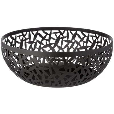 Image de Alessi Cactus! MSA04/29 B Porte fruits Ajouré en Acier 18/10 et Résine Époxy , Noir