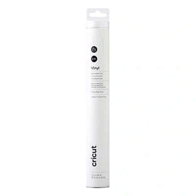 Image de Cricut Amovible Briller dans l&#039;obscurité 61 cm (24&quot;) Rouleau de Vinyle Auto adhésif pour Une Utilisation avec Toutes Les Machines Coupe, Blanc, 61cm 2009582