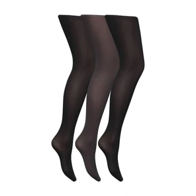 Image de DIM Collant Femme Confort Opaque Velouté x3, Noir/Gris, L XL