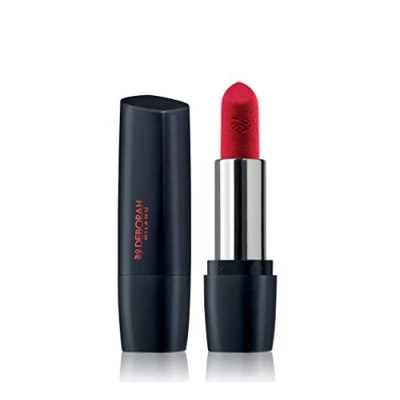 Image de Deborah Milano Rouge à lèvres effet mat avec collagène et acide hyaluronique, 33 timeless rouge, action nutritive émolliente, donne des intenses volumisées longue tenue, 4,5 g