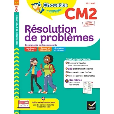 Image de Chouette Résolution de problèmes CM2: cahier d&#039;entraînement en maths recommandé par les enseignants