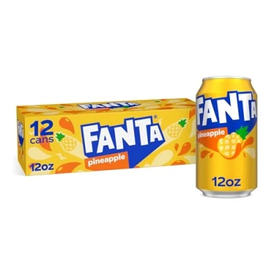 Image de Fanta Pineapple Canettes 12 x 35 cl