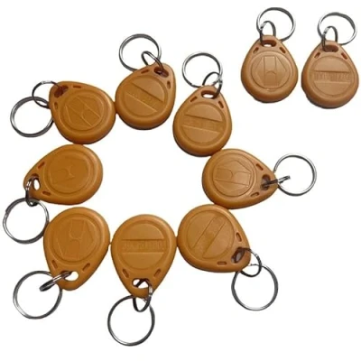 Image de YARONGTECH Tag de proximité RFID 125KHz Smart EM ID Em4100 lecture uniquement Rouge/gris/orange/noir/bleu (lot 10)
