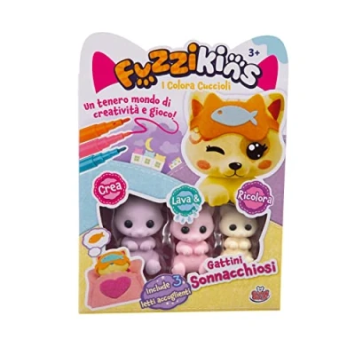 Image de Grandi Giochi Fuzzikins I Colora, Chatons Sonnaques, Chiots à colorier, Laver et recolorer FUZ00007, FUZ0007