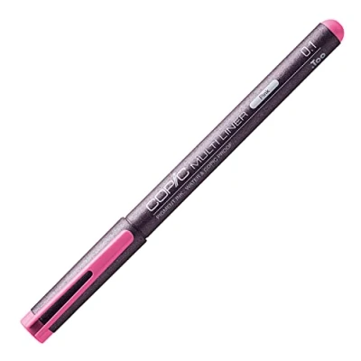 Image de COPIC Multiliner 0,1 mm, Pink, Feutre fin à pointe fine et encre pigments résistante l&#039;eau