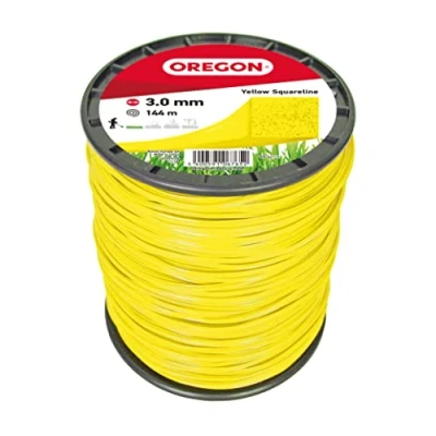 Image de Oregon Fil de Coupe Carré en Nylon pour Bordures et Débrousailleuses, Qualité Professionnelle, Convient à la Majorité des Débroussailleuses, 3.0 mm x 144 m (69 421 Y)