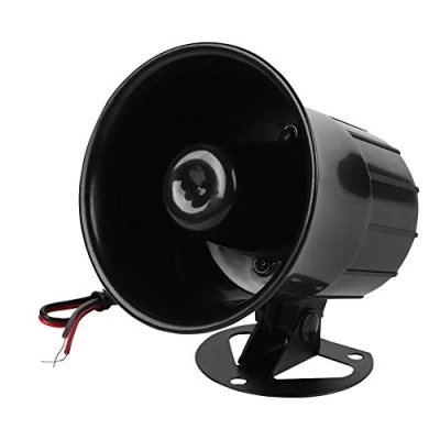 Image de Wosume110dB DC 12V Fil Fort klaxon Alarme sirène Haut Parleur système d&#039;alarme antivol pour la sécurité extérieure