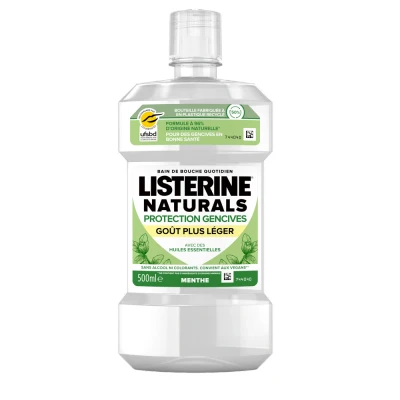 Image de Listerine Naturals Bain de Bouche Protection Gencives