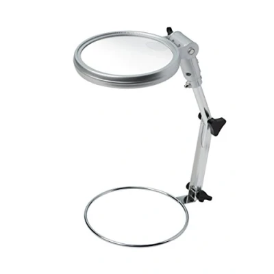 Image de Loupe de Couture BRESSER 2x/4x avec Éclairage LED Diamètre 120mm