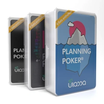 Image de Ulassa Jeu de Carte Agile Planning Poker Cards pour 12 Personnes (3 Jeux) Cartes Scrum Une estimation Efficace des Efforts en équipe Version IDE + Planets