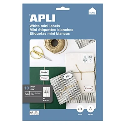 Image de APLI Étiquettes blanches imprimables