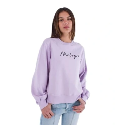 Image de Hurley Oceancare O&amp;o Script Crew Femme Pull à Enfiler, Pétale d&#039;orchidée