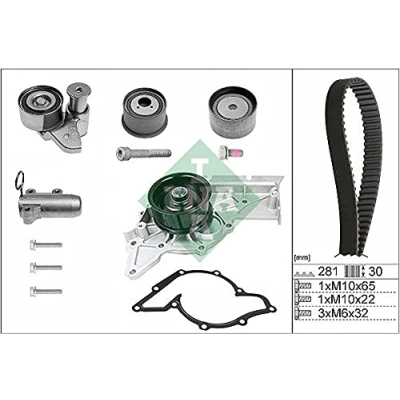 Image de INA 530 0480 30 pompe à eau + Kit De Distribution avec AUDI: A4 B6 Avant, B6/B7 Cabriolet, Berline