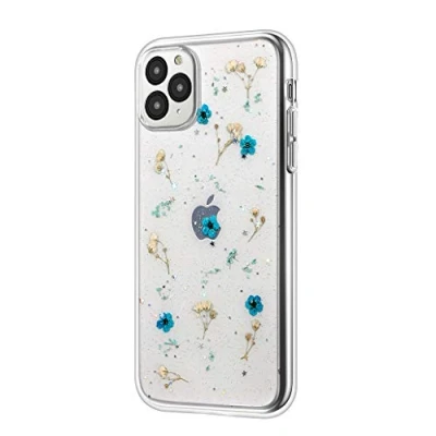 Image de Emlivi Coque de protection Pour iPhone 8 Plus, 7 Plus Motif Fleurs séchées Cristal arrière en silicone TPU Bumper Plus/8 étoilées Vert