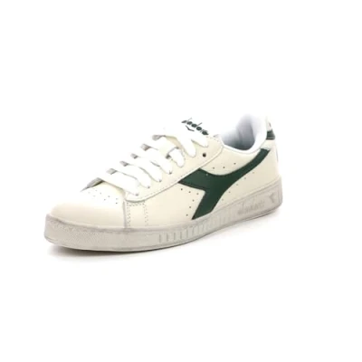 Image de Diadora GAME Waxed Unisex Baskets basses, Taille: 45, White/fogliage Cuir