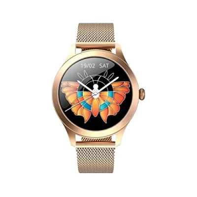 Image de Montre Connectée FW42 IP68 avec Podomètre et Moniteur de la Fréquence Cardiaque Maxcom Dorée