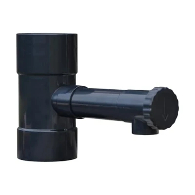 Image de Jardibric Raccord PVC Récupérateur d&#039;eau pour Descente de Gouttière À Fixer sur Ø80 mm Sortie Ø35 Optimisez Votre Système Récupération des Eaux Pluie (Noir)