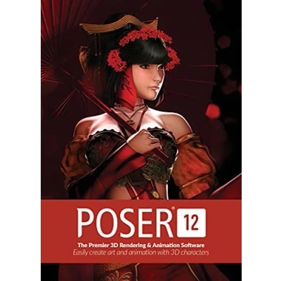 Image de Poser 12 The Premier 3D Rendering &amp; animation Software for PC and Mac OS Easily create art with characters [Keycard]