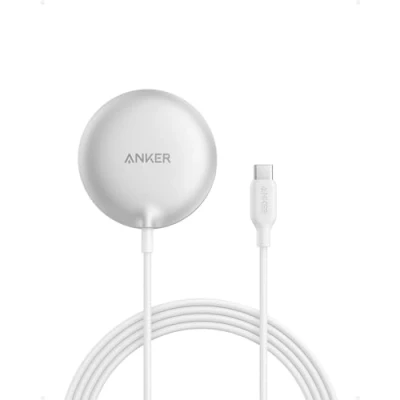 Image de Anker Chargeur Induction iPhone Ultra Rapide 15W MagGo (Pad), Compatible MagSafe, certifié Qi2, pour 15/15 Plus/Pro/Pro Max/Séries 14 (Alimentation Secteur Non Incluse)
