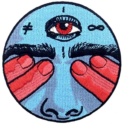 Image de ZEGIN Patch brodé en Forme de Je Vois ce Que ne Veux Pas Voir, à Coudre ou Coller avec Fer Repasser