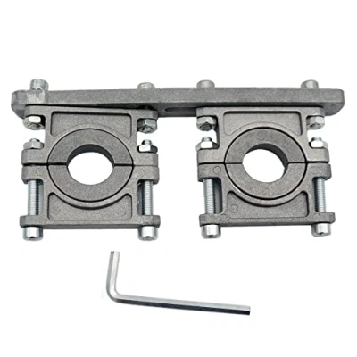 Image de EasyLife Support universel HQ Multifeed en aluminium 2 compartiments, pour deux LNB avec prise de courant 23 mm ou 40