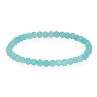 Image de Lebensquelle Plus Mini Bracelet à boules 4 5 mm en pierres précieuses de qualité supérieure, Eine Grösse, Pierre précieuse, cristal roche