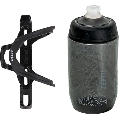 Image de Zefal Kit Pulse Z2 et Sense Pro 50 Porte Bidon à introduction latérale 500 ML Idéal Cadres Espace Limité, Noir