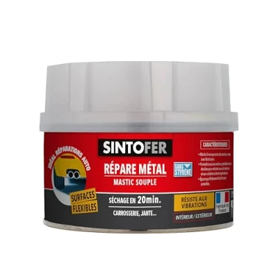 Image de Mastic Répare Métal SINTO SINTOFER Polyester bi composants 170 ml Séchage rapide 20 min